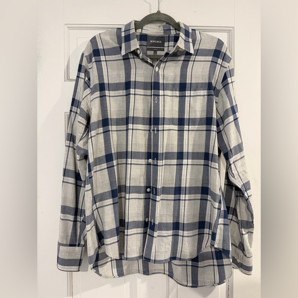 Bonobos slim fit Patterned men’s dress shirt